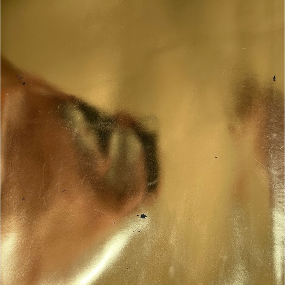 Clare V. Black Suede and Gold Leather Envelope Clutch - Picture 3 of 7